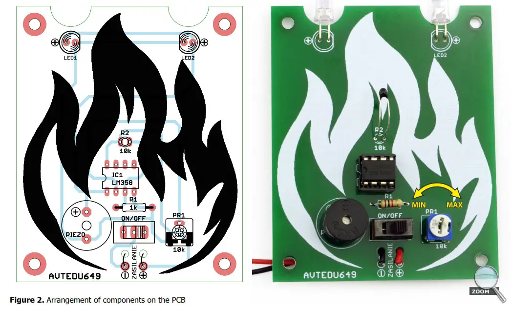 AVT EDU649 Thermo Fireman DIY Soldering Educational Kit - fig2