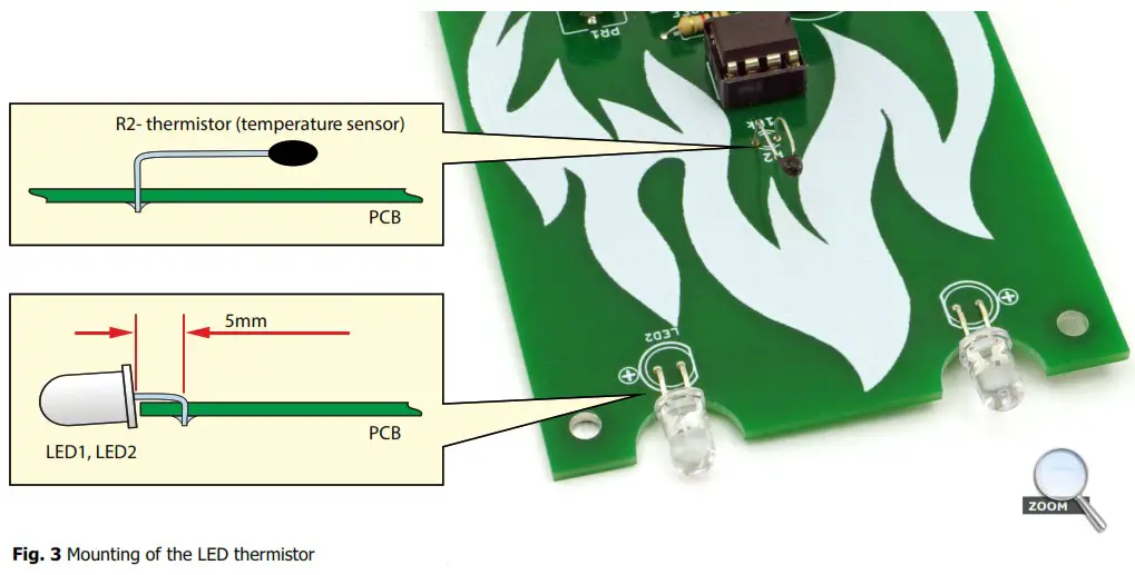 AVT EDU649 Thermo Fireman DIY Soldering Educational Kit - fig4