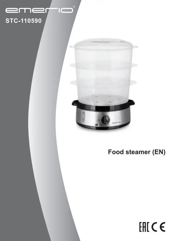 emerio STC-110590 Steam Cooker User Manual