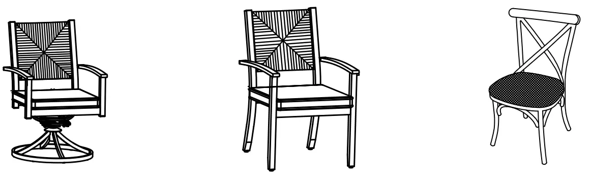 allen roth FTM20413E 1 Townsend Rectangle Extendable Outdoor Dining Table - Fig