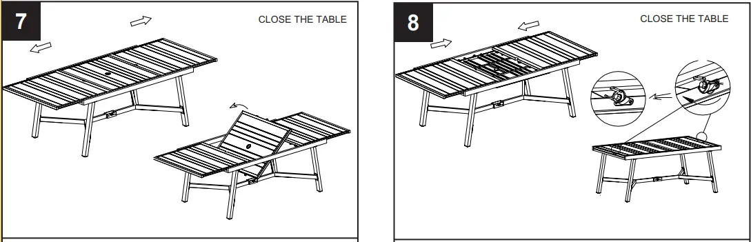 allen roth FTM20413E 1 Townsend Rectangle Extendable Outdoor Dining Table - PACKAGE CONTENTS 5