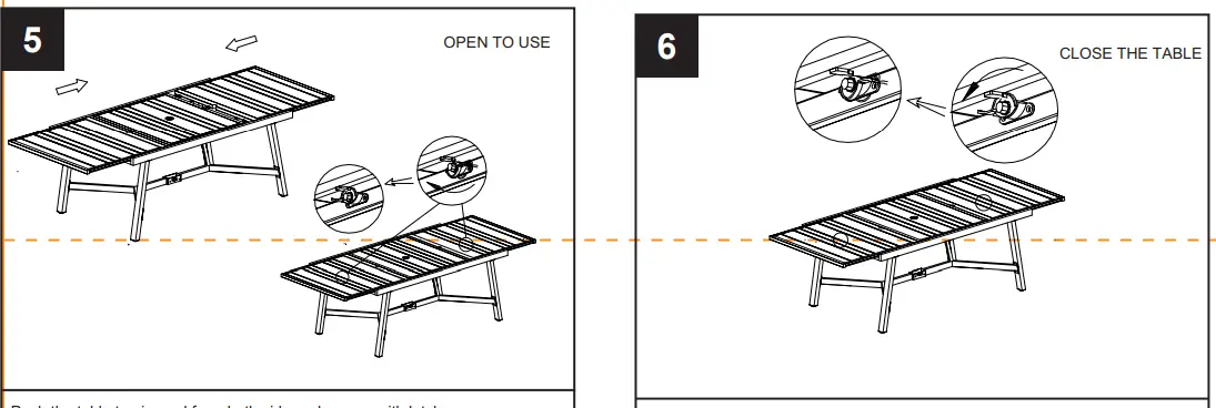 allen roth FTM20413E 1 Townsend Rectangle Extendable Outdoor Dining Table - PACKAGE CONTENTS4