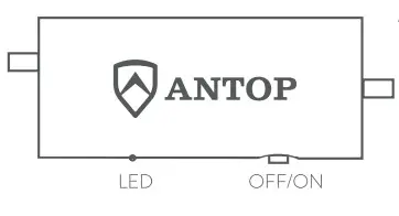 ANTOP AT-122B Paper Thin World Map Indoor HDTV Antenna - 1