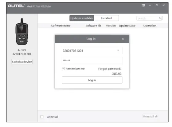 AUTEL AutoLink AL329 OBD2-EOBD Handheld Code Reader - Fig