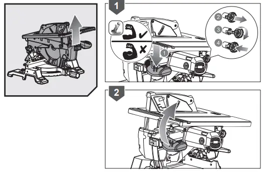 RYOBI RTMS1800 Combined Miter Saw 14