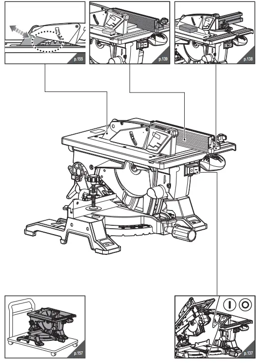 RYOBI RTMS1800 Combined Miter Saw 8