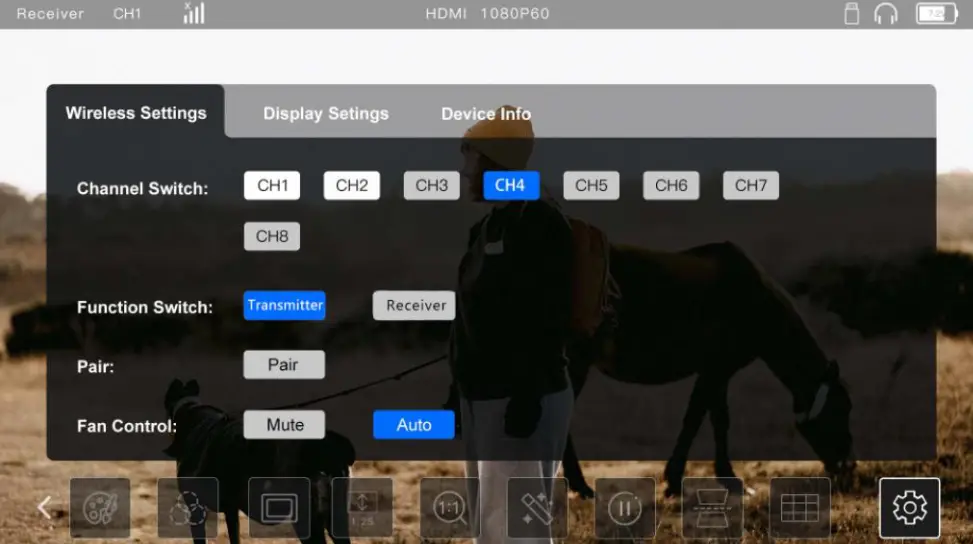 RENTAPHOTO Mars M1 Monitor Transmitter - Transmitter Status