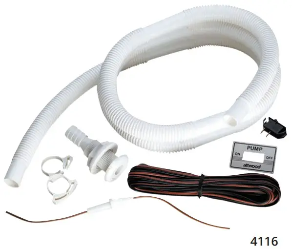 Attwood Marine MK2 T500 Manual Bilge Pump w Installation Kit - FIGURE 2