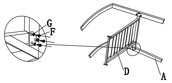 NUU GARDEN SID007-01 5PCS Iron Dinning Set - Assemble1