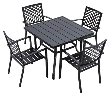 NUU GARDEN SID007-01 5PCS Iron Dinning Set