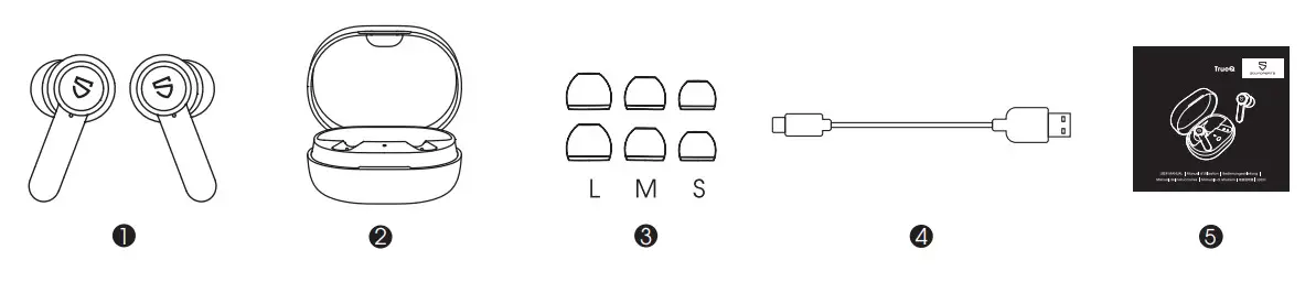 SOUNDPEATS TrueQ Wireless Earbuds Bluetooth 5.0 Headphones - figure 1