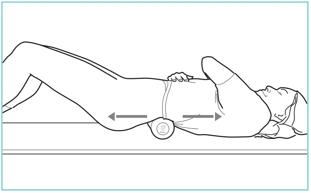 njoie Proto Vibrating Peanut Massage Ball Roller - BACK