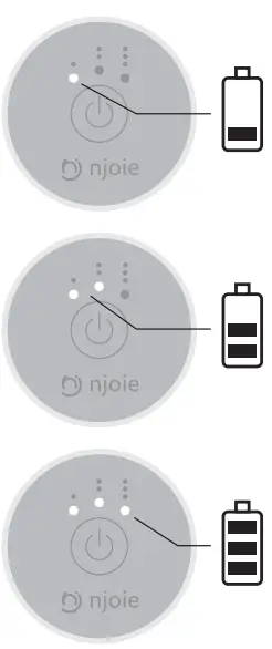 njoie Proto Vibrating Peanut Massage Ball Roller - During charging