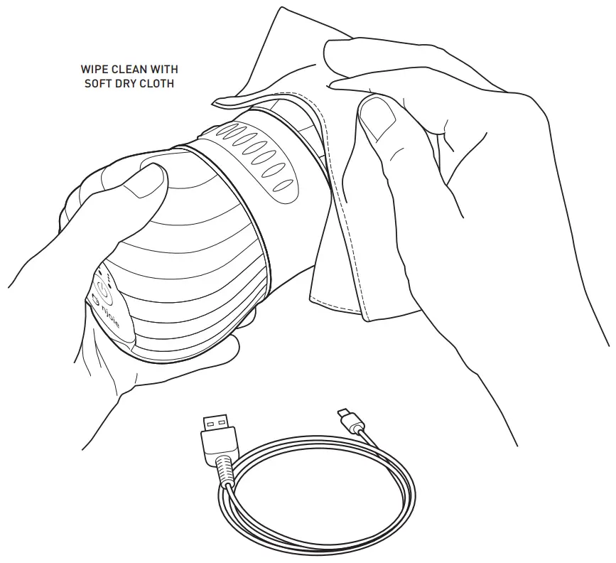 njoie Proto Vibrating Peanut Massage Ball Roller - During charging1