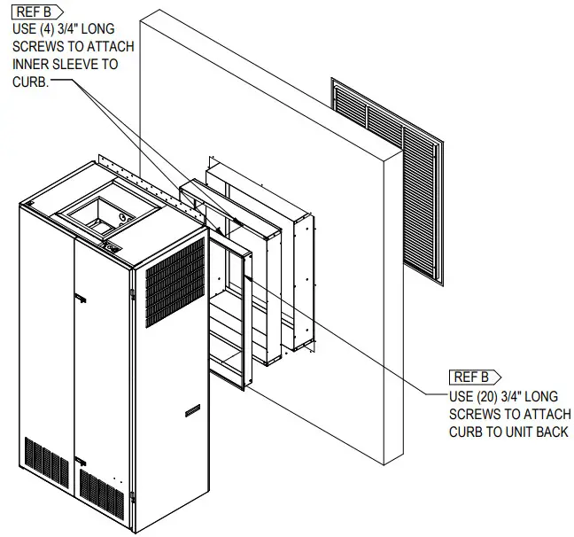 Bard IWSR-A23 I-TEC Wall Sleeve for Recessed Wall Louvers - figure 8