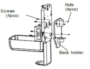 LUXTON B08J2VDCMQ Automatic Hand Sanitizer Dispenser - parts name B