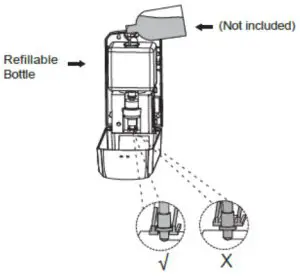 LUXTON B08J2VDCMQ Automatic Hand Sanitizer Dispenser - parts name D
