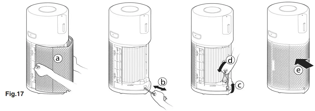 HOOVER HHP50CA001 Air Purifier -- Fig. 17