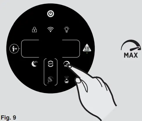 HOOVER HHP50CA001 Air Purifier -- Fig. 9