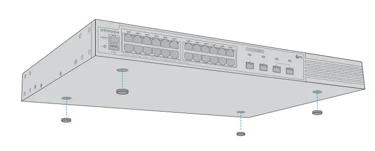 FS Managed L2+ Gigabit PoE+ Switches - Desk Mounting