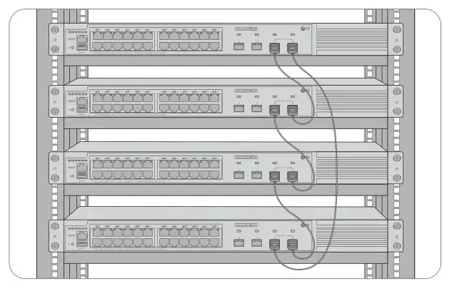 FS Managed L2+ Gigabit PoE+ Switches - Stacking the Switches