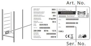IKEA 404.964.52 DJUPFRYSA Freezer - Inspection checklist
