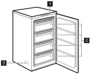 IKEA 404.964.52 DJUPFRYSA Freezer - Product overview