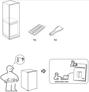 IKEA 404.964.52 DJUPFRYSA Freezer - fig1