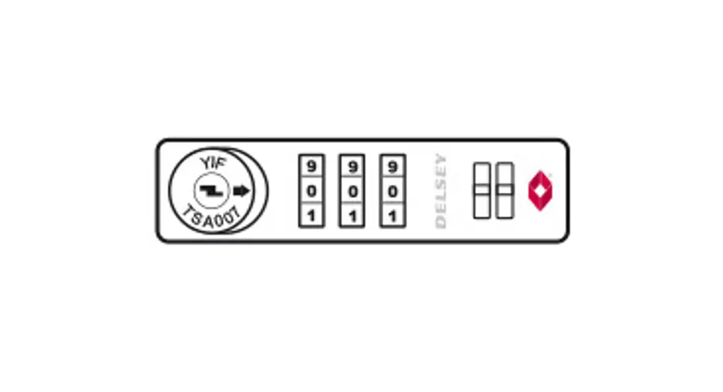 Delsey 01237 Code-lock Instructions Delsey 01237 Code-lock Instructions