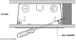 Attaching back box to wall