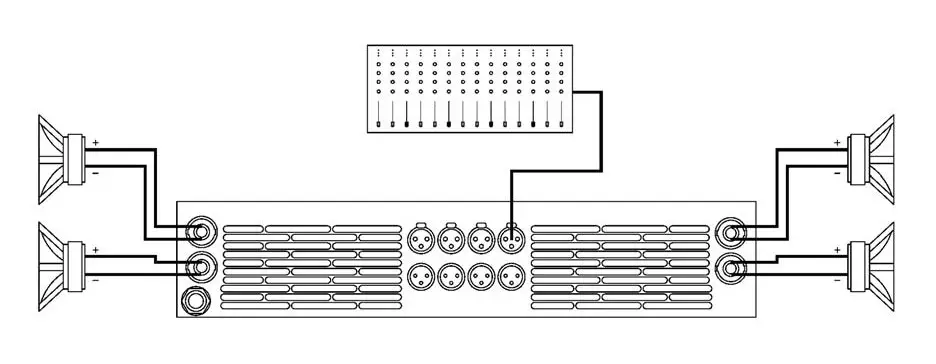 RAM Audio XTR Series Professional Power Amplifiers- Link Inputs 2
