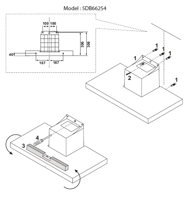 BLAUPUNKT 5DB66254 Extractor Hood fig 1
