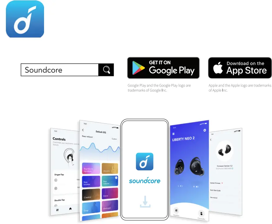 soundcore A3926R Bluetooth Wireless Earbuds - app