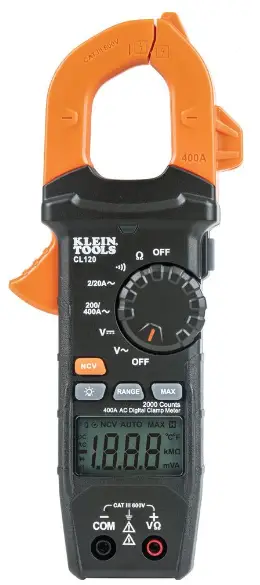 KLEIN-TOOLS-CL120-400A-AC-Auto-Ranging-Digital-Clamp-Meter-
