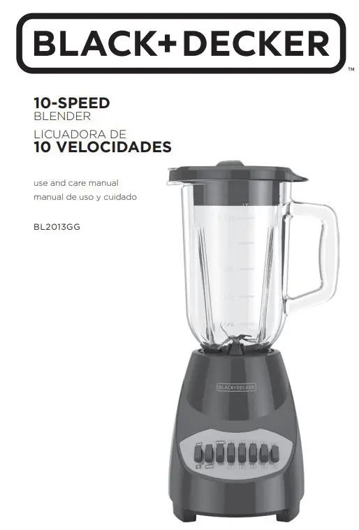 BLACK DECKER Blender 10-Speed