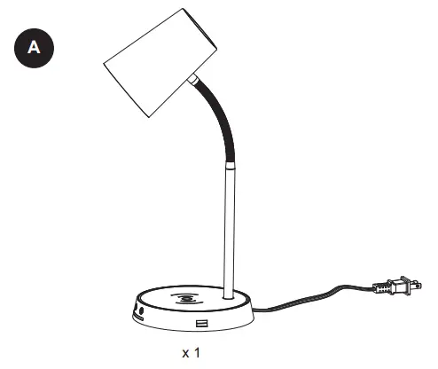Style 2917138 LED Desk Lamp Instructions - PACKAGE CONTENTS