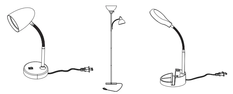 Style 2917138 LED Desk Lamp Instructions - PREPARATION