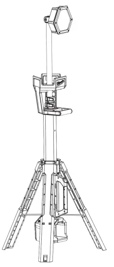 milwaukee 2131-20 Rocket Dual Power Tower Light fig 1