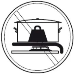 omega OCG32XCOM Gas Cooktop - Safety Symbol 2
