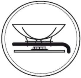 omega OCG32XCOM Gas Cooktop - Safety Symbol 4