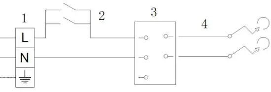 omega OCG32XCOM Gas Cooktop - power switch