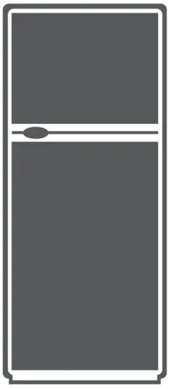 inventor DP1590S Double Door Refrigerator