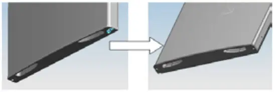 inventor DP1590S Double Door Refrigerator - Reversing the Door Swing 3