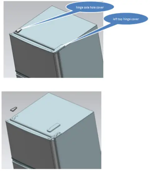 inventor DP1590S Double Door Refrigerator - Reversing the Door Swing