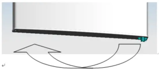 inventor DP1590S Double Door Refrigerator - Reversing the Door Swing 6