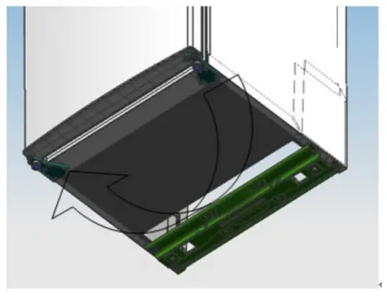 inventor DP1590S Double Door Refrigerator - Reversing the Door Swing 7