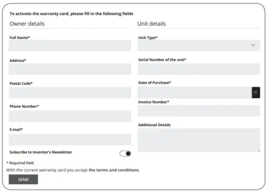 inventor DP1590S Double Door Refrigerator - shown below