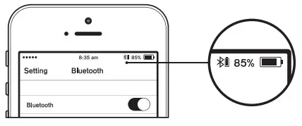 KissRainbow T9 Wireless Earbuds - Battery LED indicator