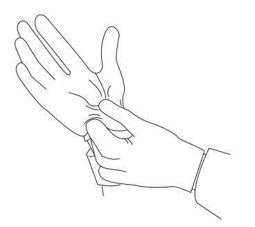 LG WB21LMB Wall Mount Bracket - Wearing gloves