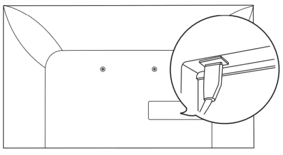 LG WB21LMB Wall Mount Bracket - between TV and